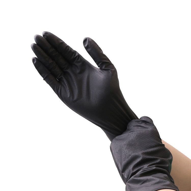 Black Disposable Nitrile Gloves (50-Pack)